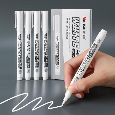 China Wholesale White Color Art Paint  Marker Water proof Permanent  White Marker Pen W-1618 for sale