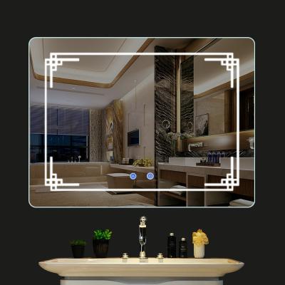 China Wholesale Magnifying Living Room Illuminated Vanity Touch Sensor Switch Smart Lighted Screen Led Mirror for sale