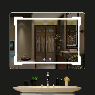 China Hot Sale 2-Face Hotel Smart Touch Screen Waterproof Dressing Table Mirror Price With Light for sale