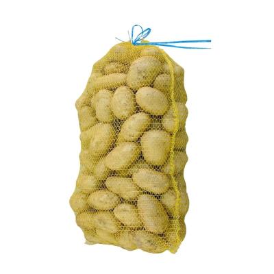 China Wholesale Recyclable 25kg 50kg Customize All Colors 50*80 Fruit Mesh Bag Drawstring Potato Onion Mesh Bags for sale