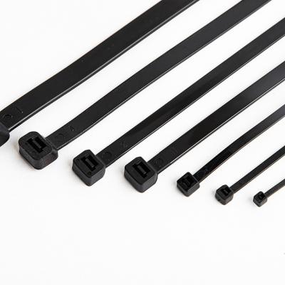 China Self-locking black rubber nylon zip 6 cable tie price inc. PA66 Plastic Single Tie Strap Soft Multi Color for sale