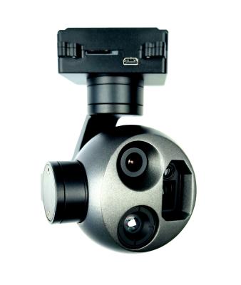 China Universal Joint Fixed Focus Drone Camera met zichtbaar licht + 640 thermische beeldvorming + 1100 meter bereik Te koop