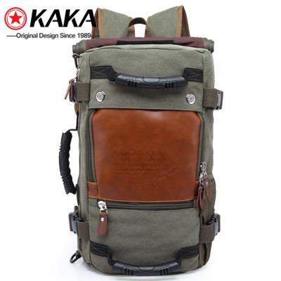 China Waterproof 2019 wholesale travel outdoor men's fashion kaka fashion sport laptop bag vintage hiking hiking canvas travel backpack for sale