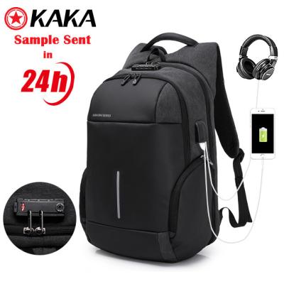 China Wholesale kaka 2019 hot style waterproof business travel backpack usb charging anti theft bags anti theft laptop backpack for sale