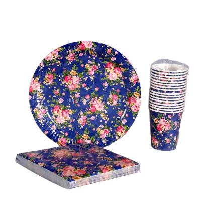 China Disposable Paper Plates / Offset Printing Custom Paper Plate for sale