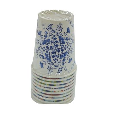 China Disposable Cheap Custom Design Price Disposable Paper Cup For Picnic Party Dinner Tableware for sale