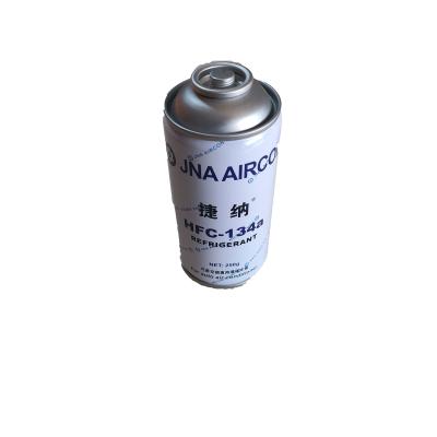 China JNA Brand 100% Pure R-134a Automotive AC Refrigerant 250g Car AC Coolant for sale