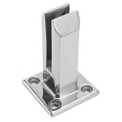 China Glass Clamp 316 Stainless Steel Balcony Fencing Glass Clamp for sale