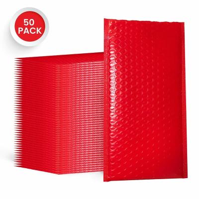 Chine Personalize Matte Red Bubble Padded Envelopes Christmas Mailers with Multiple Size and Color Options à vendre