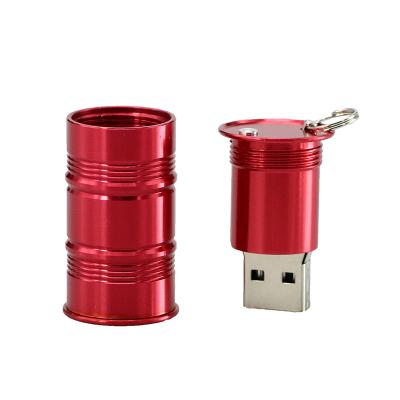 China High Speed ​​USB Flash Drive Waterproof Metal Paint 64GB Pendrive 16GB Bucket Style USB Memory Stick for sale