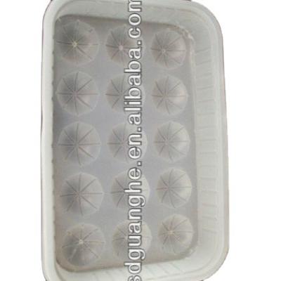 China Wholesale Disposable Semi Clear Disposable PP Plastic Meatball Tray for sale