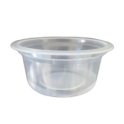 China Disposable PP 180 Ml Disposable Sealable Plastic Soup / Packaging Sauce / Salad Bowls for sale