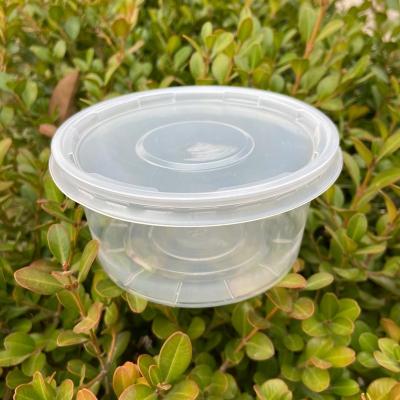 China 12 oz/360ml pp deli soup/disposable transparent disposable plastic salad/dish take-out bowl with lid for sale