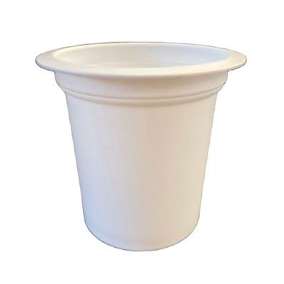 China 5oz/140ml Stocked Eco-Friendly Disposable Food Grade PP Yogurt Wholesale White Disposable Plastic Cup for sale