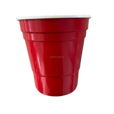 China Food Grade 10oz/285ml PP Disposable Eco-Friendly Stored Red Beer Stench Play Plastic Cup for sale