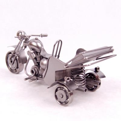 China Europe Courage Newcomer Metal Art Craft 3d Motorcycle Model Handmade For Office Household Decoration Gift for sale