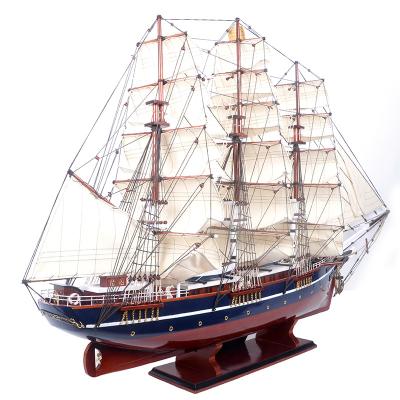 China Europe Length 160CM Handmade Antique Decorative Wooden Ship and Marine Ship Model Art PTW004 for sale