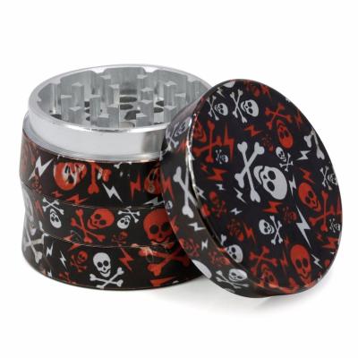 China Double Sizes Slim Grinder New Style 4 Layers Diameter 50mm Double Sizes Spice Tobacco Aluminum Slim Grinder for sale