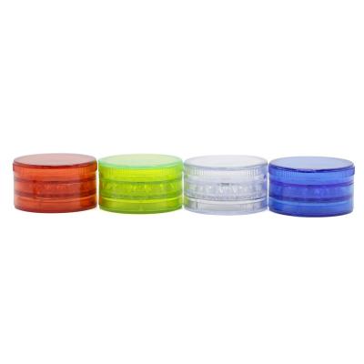 China Plastic Smoke Spice Grinder Various Models High Quality Tobacco Grinder PG002 Hard Plastic Diameter 60 Mm for sale