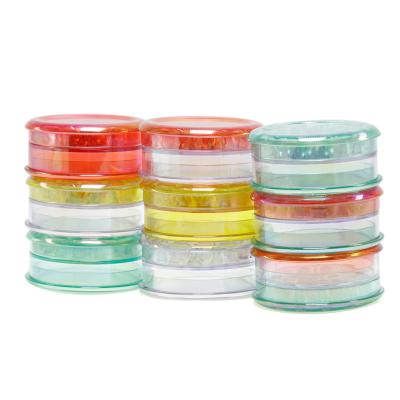 China 60mm Plastic 3 Layers Tobacco Herb Grinder Colorful Plastic Grinder For Women/Man LBB-015 for sale