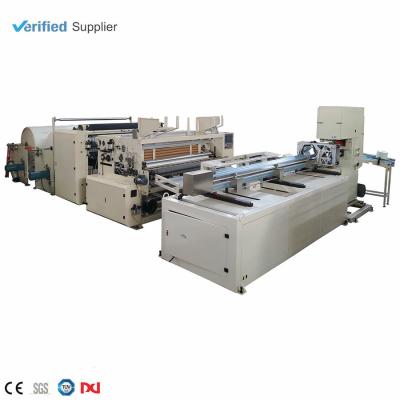 China Home Automatic Toilet Paper Roll Production Line Rewinding Machine Perforation Machine Slitter for sale