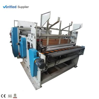 China Automatic Paper Industry Color Glue Laminating Rewinding Machine Kitchen Towel Rolling Machine for sale