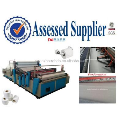 China Noiseless and Shake Small Scale Tissue Paper/Toilet Paper Roll Making Machine for sale