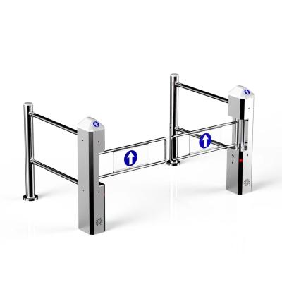 China stainless steel & aluminum alloy factory wholesale price swing gate supermarket turnstile supermarket swing gate for sale