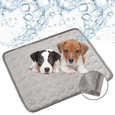 China Large Cats Summer Non-Toxic Stain Pet Bed Cooling Cooling Mat For Dog Cat Foldable Pet Cool Mat for sale