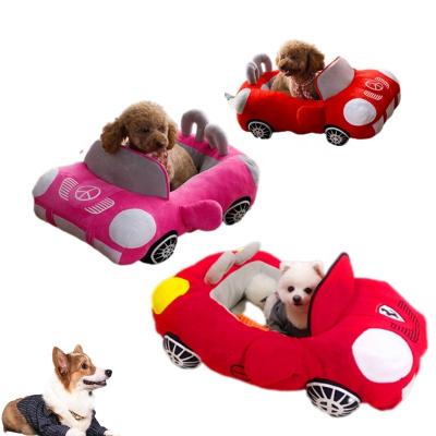 China Wholesale Soft Warm Durable Heating Car Shaped Pet Bed Dog Car Bed Sports Car Dog Kennel Pet Cat Bed for sale