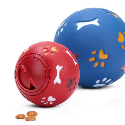 China Sustainable Pet toy bite resistant dog food leakage puzzle ball Cleaning Ball Toy food dog toy for sale