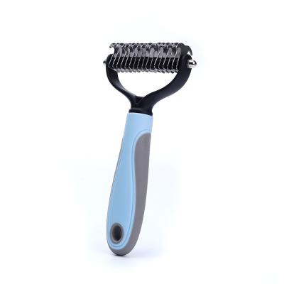 China 2021 New Amazon Viable Success Release Pet Grooming Dog Brush Comb Shedding Dog Hair Brush Comb Pet for sale