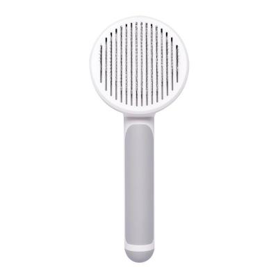 China 2021 New Pet Supplies Viable Round Pet Comb Cat Comb Stainless Steel Main Comb for sale