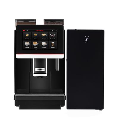 China Hotel Dr.coffee Coffeebar Plus Coffee Use Commercial Coffee Machine With SC08 Milk Cooler for sale