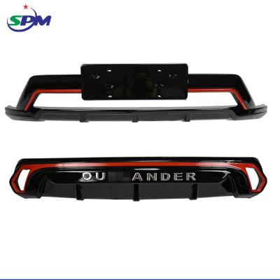 China ABS SPM Front and Rear Bumper Plastic Guard Protector for Mitsubishi Outlander 2015-2018 for sale