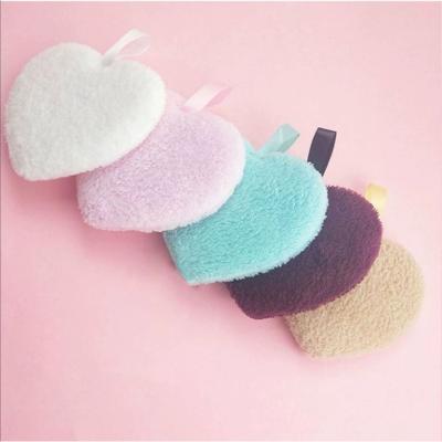 China Custom Logo Super Soft Microfiber Eye Face Makeup Remover Soft Pad for sale