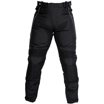 China 2022 OEM New Street Black Protective Unisex Cowhide Motorcycle Riding Pants For Men for sale