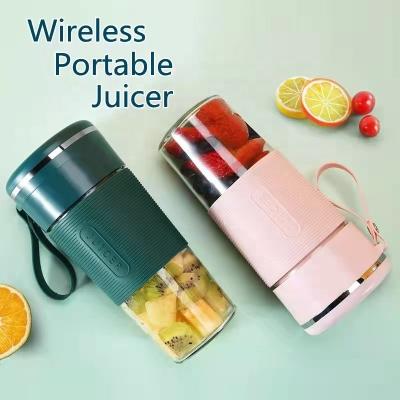 China Morden Good Quality Factory Directly Cordless Portable Glass Spinner 300ml Powerful Motor Refillable Juicer Blender for sale