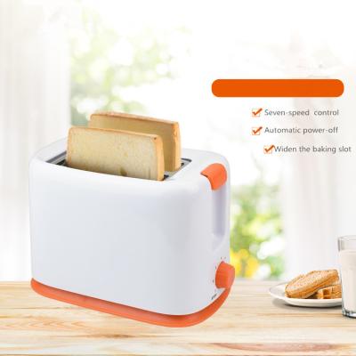 China Easy Operate 2 Slice Long Slot Orange Color Toaster With PP Metal for sale