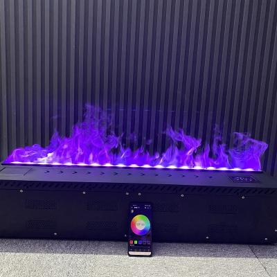 China Decorative Hotel Artificial Flame Smart Automatic Water Filling 3D Water Vapor Electric And Steam Fireplace for sale