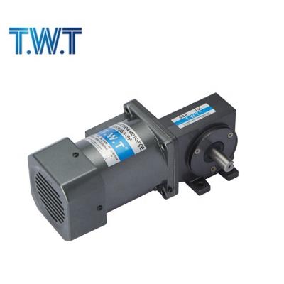 China Totally Enclosed T.W.T 90mm High Torque 12v 24v 90v 180v DC Worm Gear Motor, Power 100w 120w150w for sale