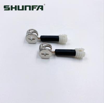 China Wholesale Modern Furniture Hardware Fittings 3 In 1 Eccentric Fasteners Bush For Chipboard Screw Connector Cam for sale