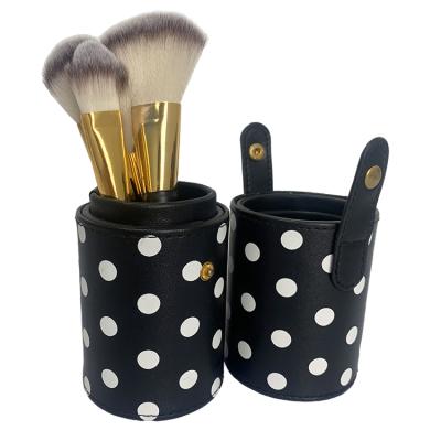 China Angular blush factory wholesale cheap price private label custom makeup set brush with organizer for sale