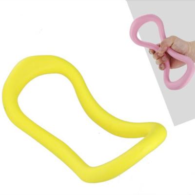 China TPR Pilates Training Wave Stretch Ring For Yoga Stretching Training for sale