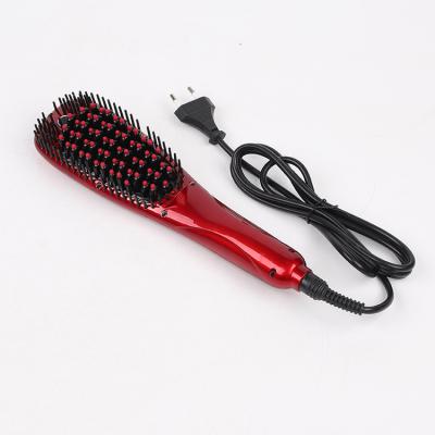 China Quick Comb Hotel Hair Brush Electric Hair Straightener Brush Comb Irons Straight Hair Automatic Comb Brush for sale