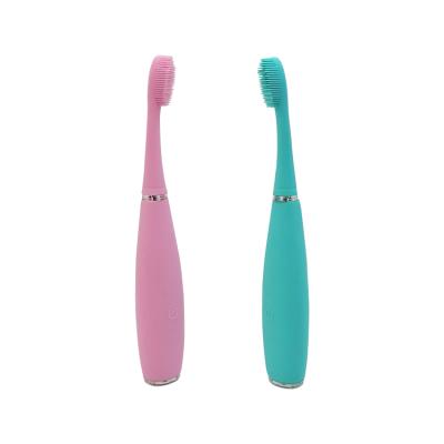 China New Battery Operated Customize Travel Vibration Toothbrush 10 High Frequency Sonic Electric Toothbrush Modes for sale