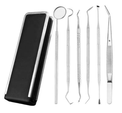 China Homecare Professional Dental Pick Scalers For Plaque Tartar Removal Dental Mirror With Handles for sale