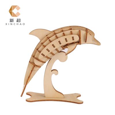 China Eco-Friendly Educational Puzzle Toy Xinchao Laser Cut Wooden Model Jigsaw Puzzle For Adults And Teenagers for sale