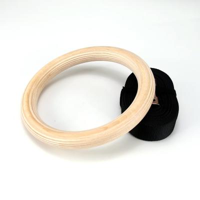 China Professional Sports Equipment Birch Wood Ring For Training Handshake Fitness Ring for sale