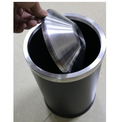 China Viable Commercial Bathroom Round Trash Can for sale